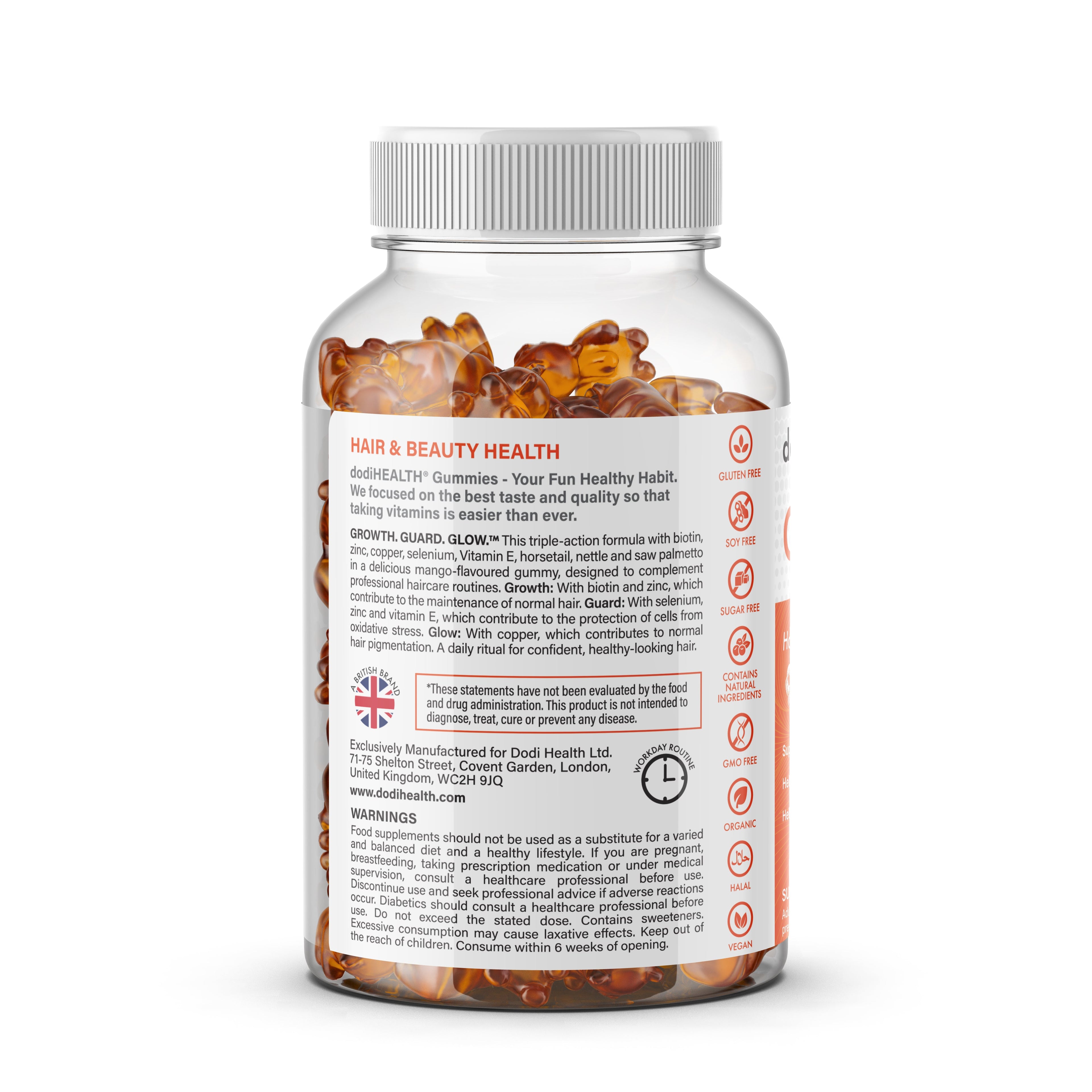 Only Hair Gummies with Biotin & Copper - Sugar-Free UK